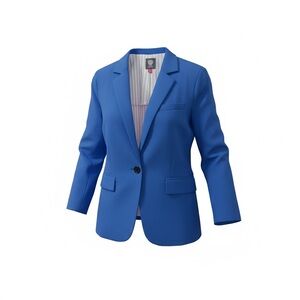 Vince Camuto Bright Blue Single-Button Blazer Size 6